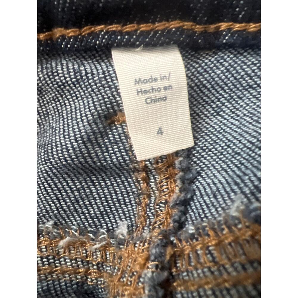 NO BOUNDARIES WOMENS BOW CARGO DARK DENIM STRETCH JEANS SIZE 4 NWT - Picture 12 of 12